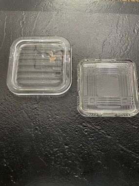 Clear Glass Square Accessory Case - Transparent
